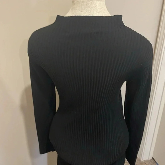 NWT!! French Connection - Women's Mathilda Knit Cut Out Dress - Black - Size M - Picture 5 of 8